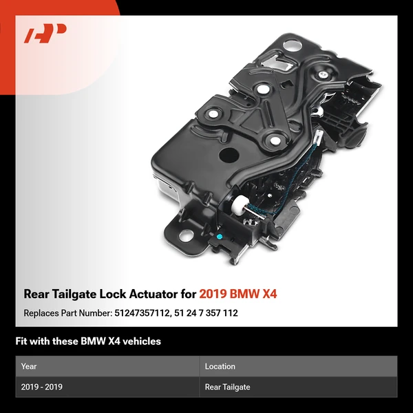 Rear Tailgate Lock Actuator for 2019 BMW X4