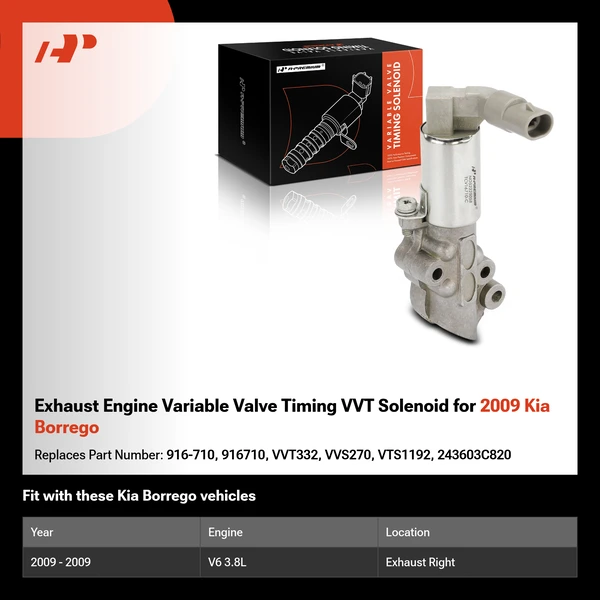 Exhaust Engine Variable Valve Timing VVT Solenoid for 2009 Kia Borrego