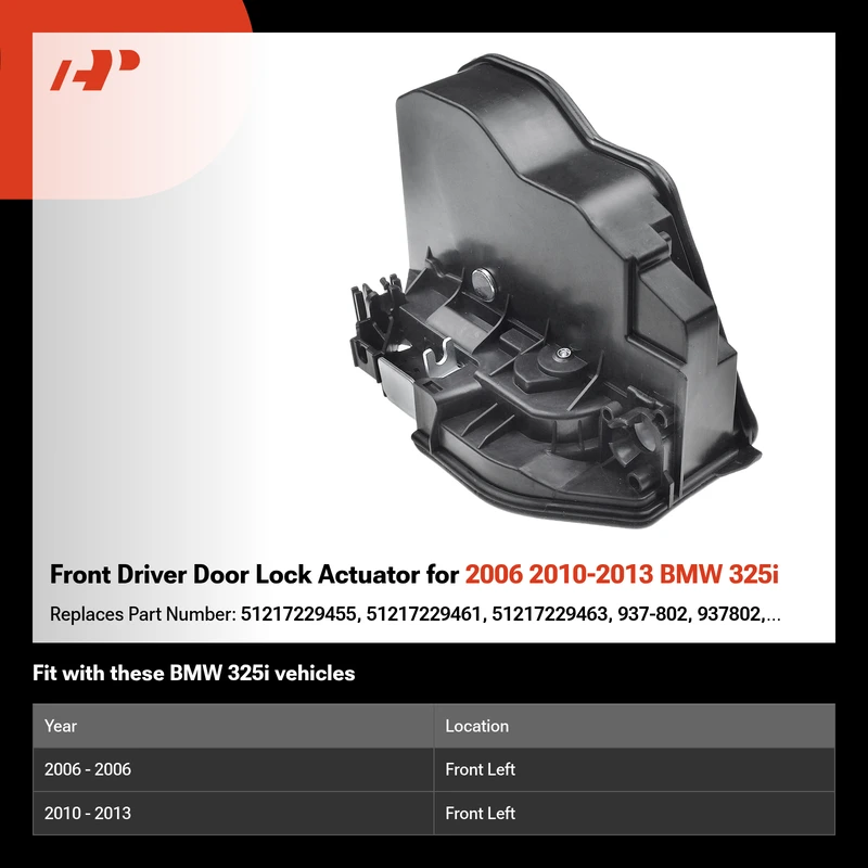 Front Driver Door Lock Actuator for 2006 2010-2013 BMW 325i