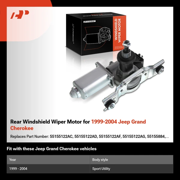 Rear Windshield Wiper Motor for 1999-2004 Jeep Grand Cherokee