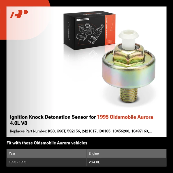 Ignition Knock Detonation Sensor for 1995 Oldsmobile Aurora 4.0L V8