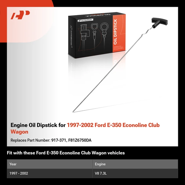 Engine Oil Dipstick for 1997-2002 Ford E-350 Econoline Club Wagon