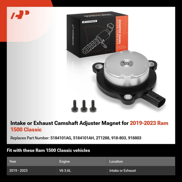 Intake or Exhaust Camshaft Adjuster Magnet for 2019-2023 Ram 1500 Classic