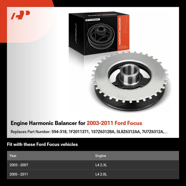 Engine Harmonic Balancer for 2003-2011 Ford Focus