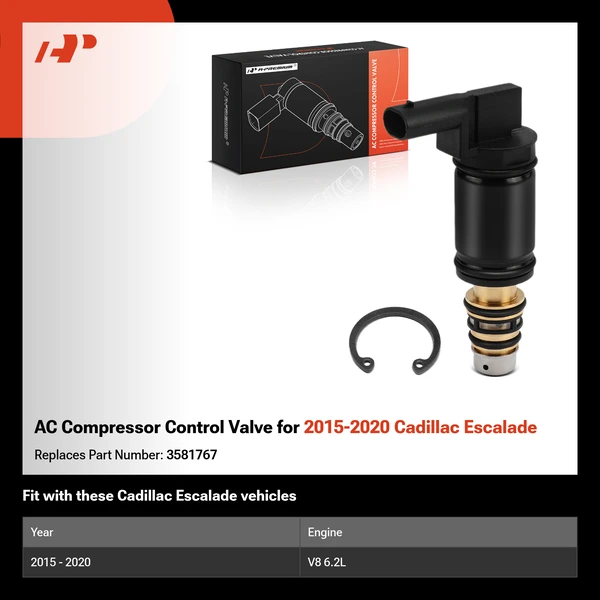 AC Compressor Control Valve for 2015-2020 Cadillac Escalade