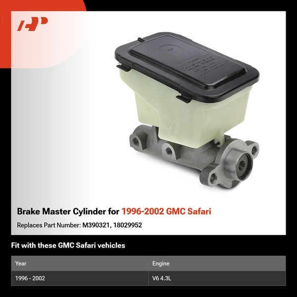 Brake Master Cylinder for 1996-2002 GMC Safari