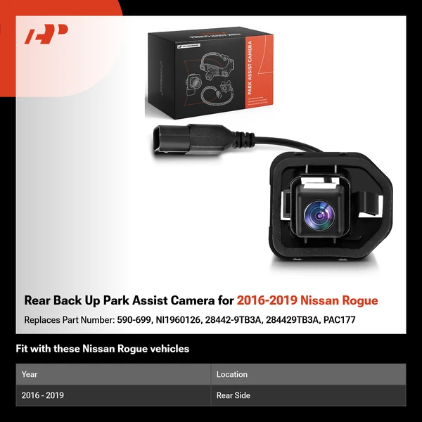 Rear Back Up Park Assist Camera for 2016-2019 Nissan Rogue