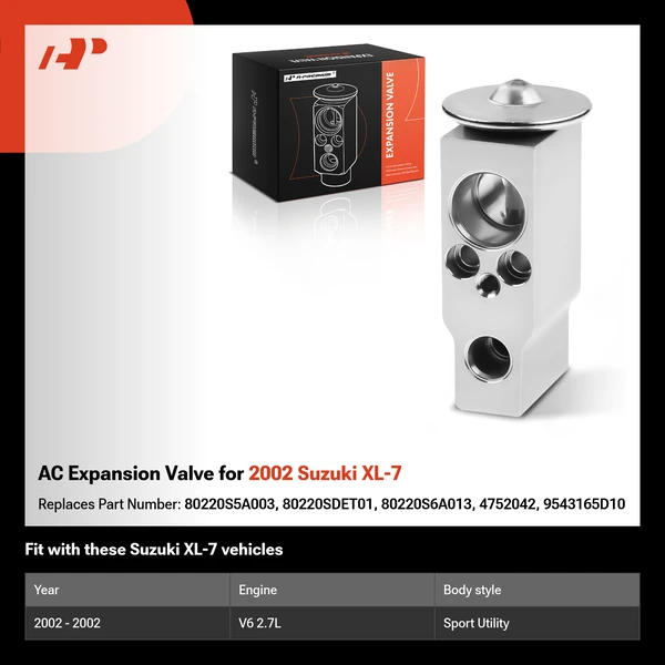 AC Expansion Valve for 2002 Suzuki XL-7