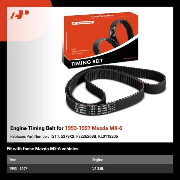 Engine Timing Belt for 1993-1997 Mazda MX-6