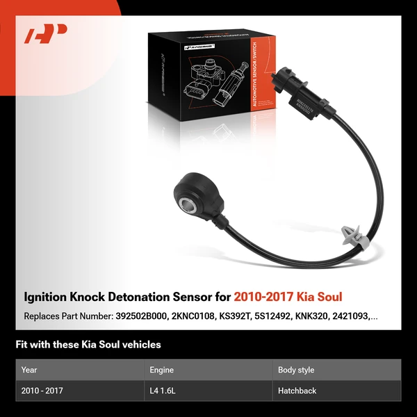 Ignition Knock Detonation Sensor for 2010-2017 Kia Soul