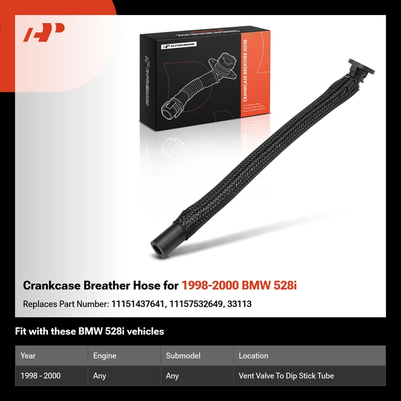 Crankcase Breather Hose for 1998-2000 BMW 528i