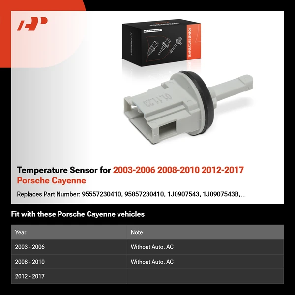 Temperature Sensor for 2003-2006 2008-2010 2012-2017 Porsche Cayenne