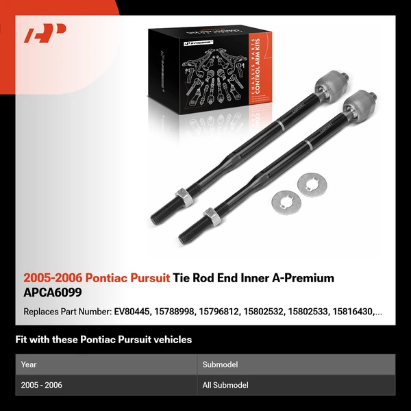 2005-2006 Pontiac Pursuit Tie Rod End Inner A-Premium APCA6099
