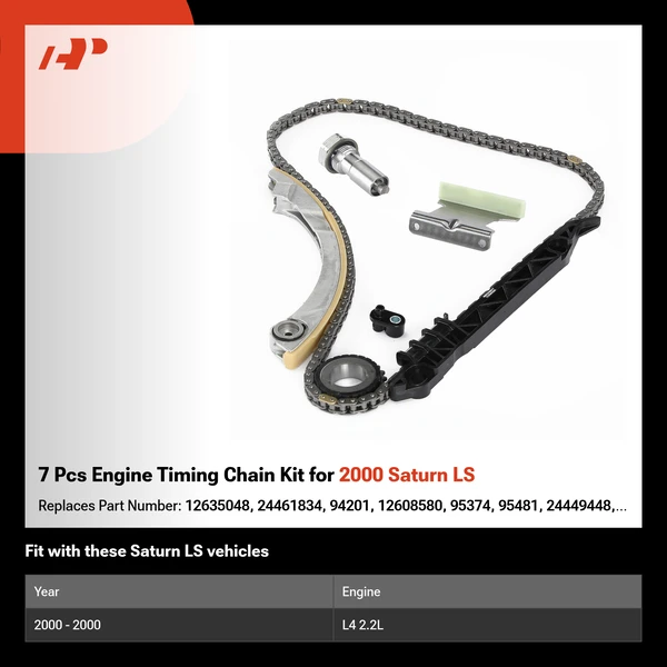 7 Pcs Engine Timing Chain Kit for 2000 Saturn LS