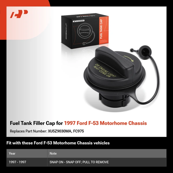 Fuel Tank Filler Cap for 1997 Ford F-53 Motorhome Chassis