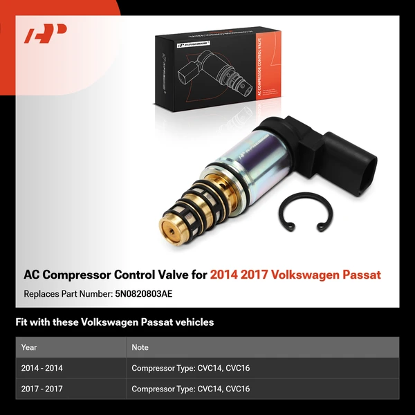 AC Compressor Control Valve for 2014 2017 Volkswagen Passat
