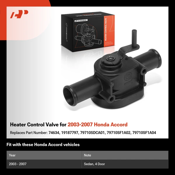 Heater Control Valve for 2003-2007 Honda Accord