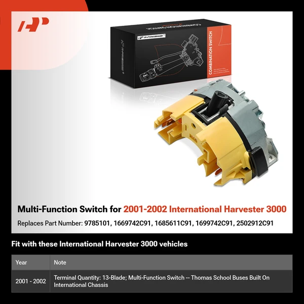 Multi-Function Switch for 2001-2002 International Harvester 3000