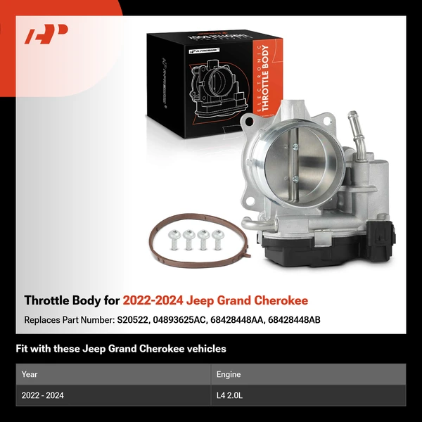 Throttle Body for 2022-2024 Jeep Grand Cherokee