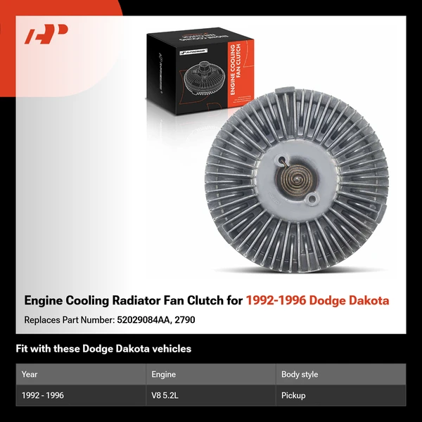 Engine Cooling Radiator Fan Clutch for 1992-1996 Dodge Dakota