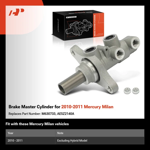 Brake Master Cylinder for 2010-2011 Mercury Milan