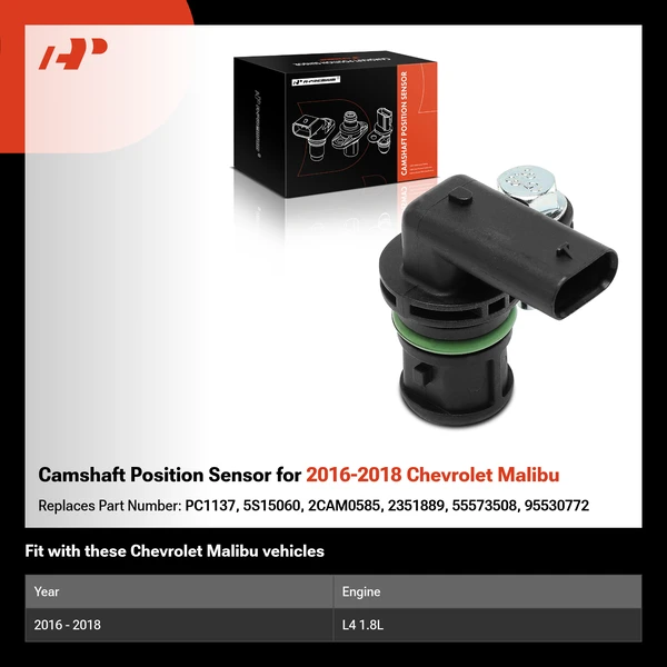 Camshaft Position Sensor for 2016-2018 Chevrolet Malibu