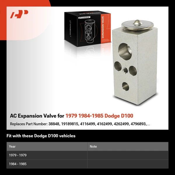 AC Expansion Valve for 1979 1984-1985 Dodge D100