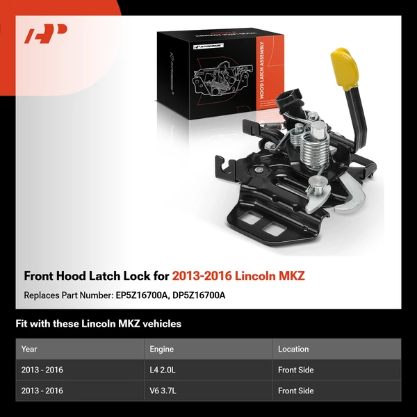 Front Hood Latch Lock for 2013-2016 Lincoln MKZ