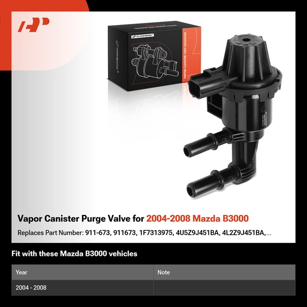 Vapor Canister Purge Valve for 2004-2008 Mazda B3000