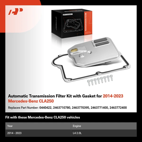 Automatic Transmission Filter Kit with Gasket for 2014-2023 Mercedes-Benz CLA250