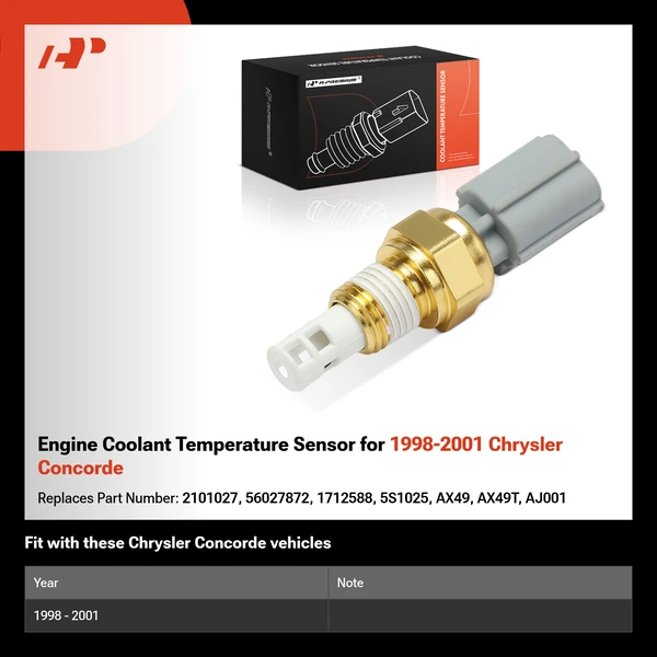 Engine Coolant Temperature Sensor for 1998-2001 Chrysler Concorde