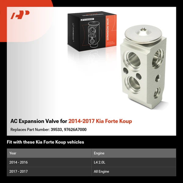 AC Expansion Valve for 2014-2017 Kia Forte Koup