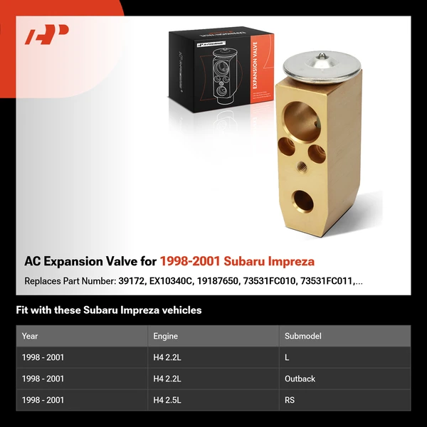 AC Expansion Valve for 1998-2001 Subaru Impreza