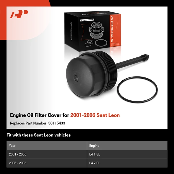 Engine Oil Filter Cover for 2001-2006 Seat Leon
