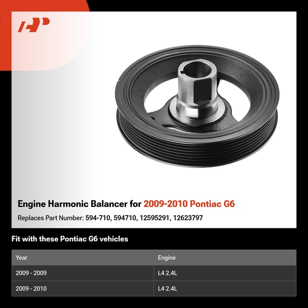 Engine Harmonic Balancer for 2009-2010 Pontiac G6