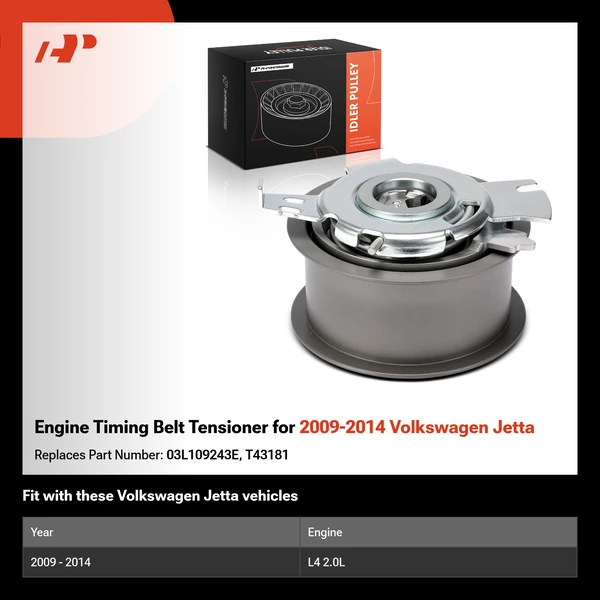 Engine Timing Belt Tensioner for 2009-2014 Volkswagen Jetta