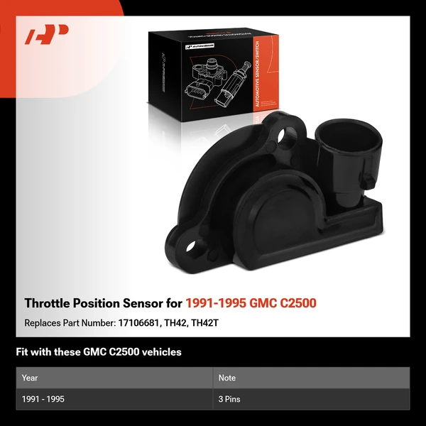Throttle Position Sensor for 1991-1995 GMC C2500