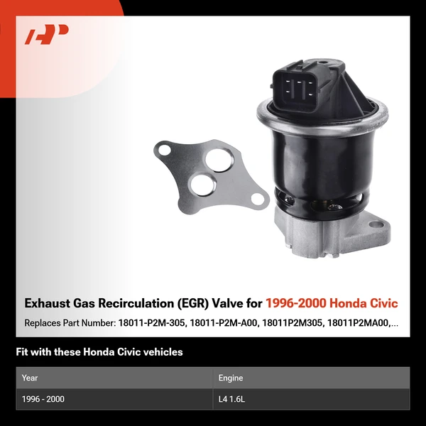 Exhaust Gas Recirculation (EGR) Valve for 1996-2000 Honda Civic