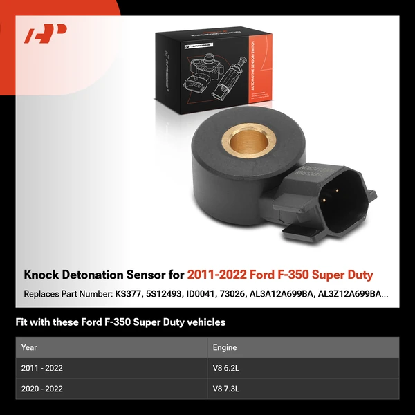 Knock Detonation Sensor for 2011-2022 Ford F-350 Super Duty