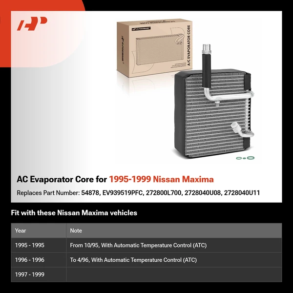 AC Evaporator Core for 1995-1999 Nissan Maxima