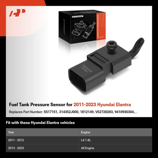 Fuel Tank Pressure Sensor for 2011-2023 Hyundai Elantra