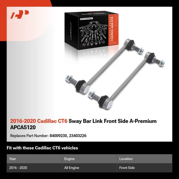 2016-2020 Cadillac CT6 Sway Bar Link Front Side A-Premium APCA5120