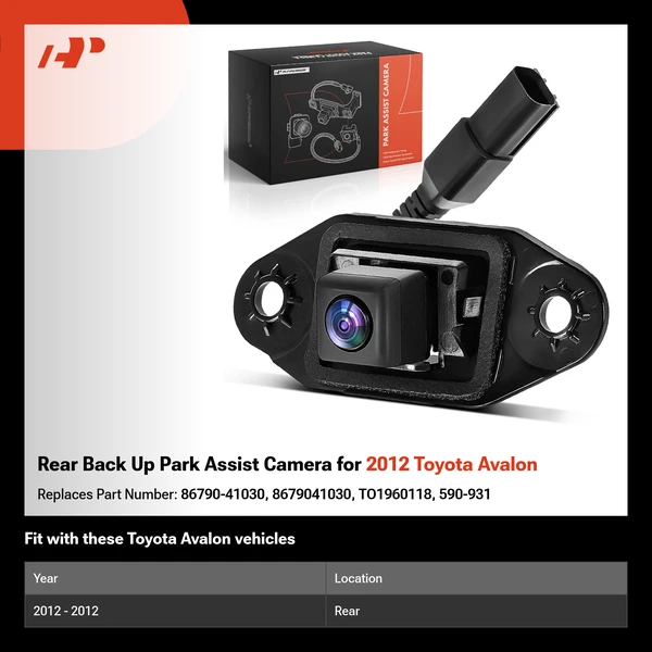 Rear Back Up Park Assist Camera for 2012 Toyota Avalon