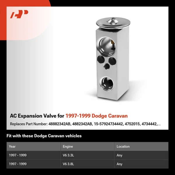 AC Expansion Valve for 1997-1999 Dodge Caravan