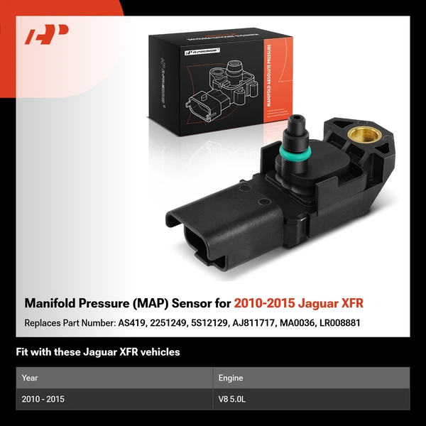 Manifold Pressure (MAP) Sensor for 2010-2015 Jaguar XFR