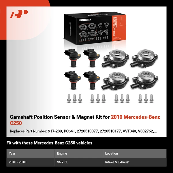 Camshaft Position Sensor & Magnet Kit for 2010 Mercedes-Benz C250