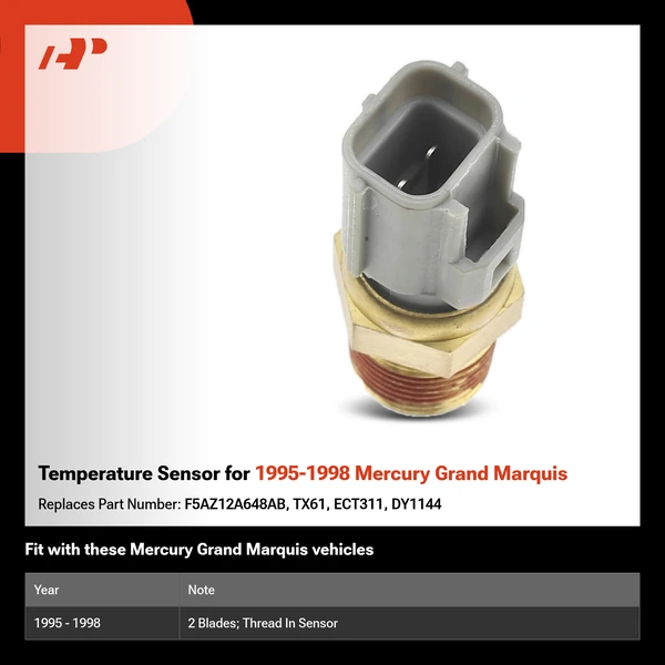 Temperature Sensor for 1995-1998 Mercury Grand Marquis