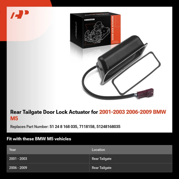 Rear Tailgate Door Lock Actuator for 2001-2003 2006-2009 BMW M5