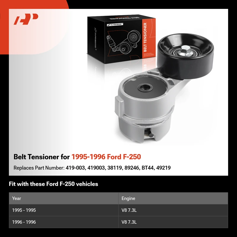 Belt Tensioner for 1995-1996 Ford F-250