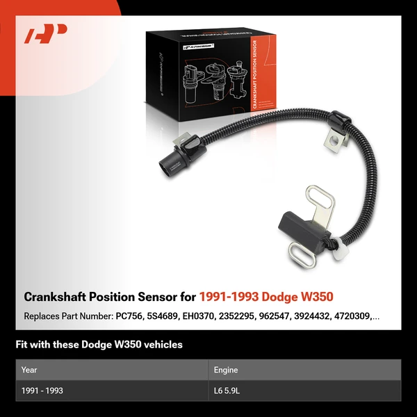 Crankshaft Position Sensor for 1991-1993 Dodge W350